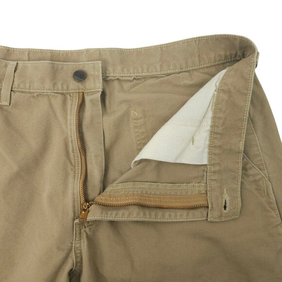 Carhartt Relaxed Fit Pant Mens 36x32 READ B299 Canvas Khaki Straight Leg - Picture 7 of 15